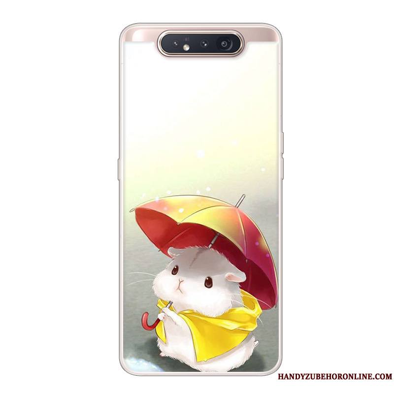 Samsung Galaxy A80 Coque Dessin Animé Étoile Créatif Étui Incassable Noir Protection