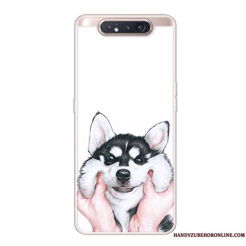 Samsung Galaxy A80 Coque Dessin Animé Étoile Créatif Étui Incassable Noir Protection