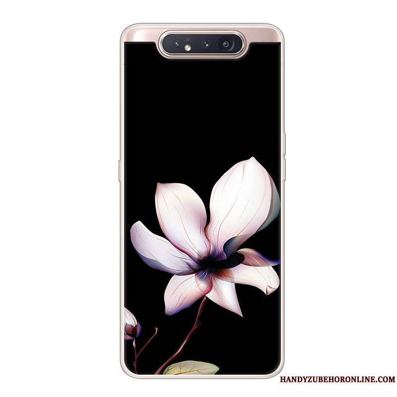 Samsung Galaxy A80 Coque Dessin Animé Étoile Créatif Étui Incassable Noir Protection