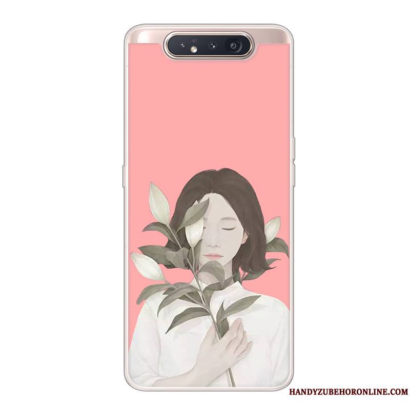 Samsung Galaxy A80 Coque Dessin Animé Étoile Créatif Étui Incassable Noir Protection