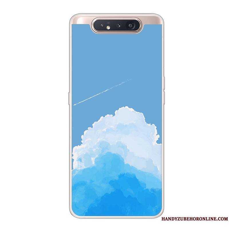 Samsung Galaxy A80 Coque Dessin Animé Étoile Créatif Étui Incassable Noir Protection