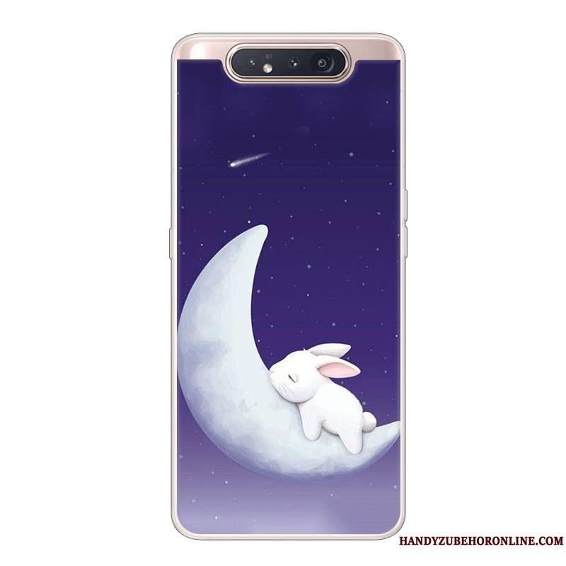 Samsung Galaxy A80 Coque Dessin Animé Étoile Créatif Étui Incassable Noir Protection