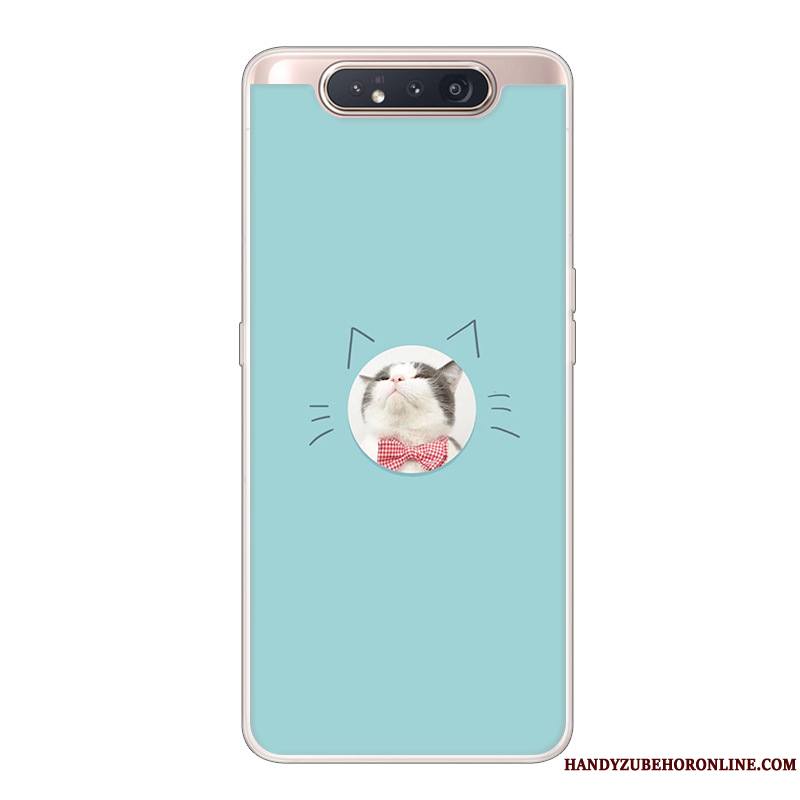 Samsung Galaxy A80 Coque Dessin Animé Étoile Créatif Étui Incassable Noir Protection