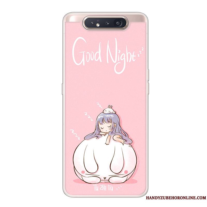 Samsung Galaxy A80 Coque Dessin Animé Étoile Créatif Étui Incassable Noir Protection