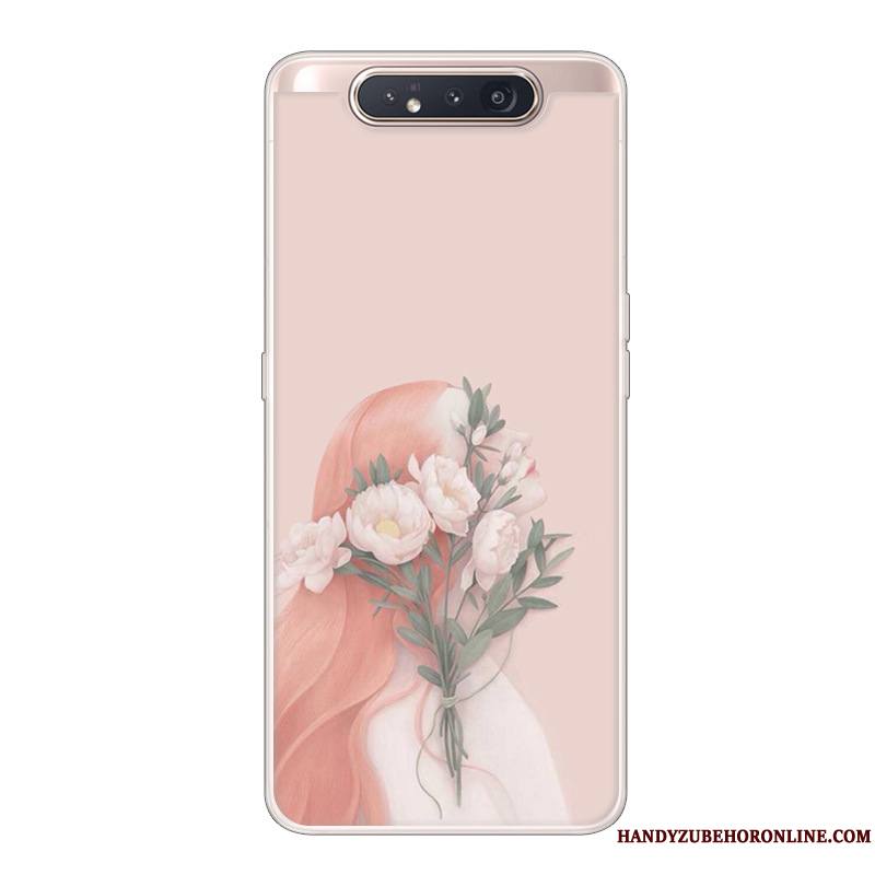 Samsung Galaxy A80 Coque Dessin Animé Étoile Créatif Étui Incassable Noir Protection