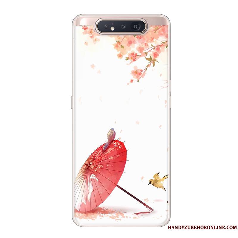 Samsung Galaxy A80 Coque Dessin Animé Étoile Créatif Étui Incassable Noir Protection