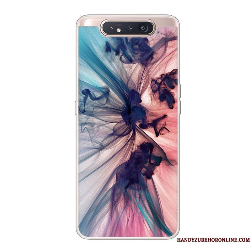 Samsung Galaxy A80 Coque Dessin Animé Étoile Créatif Étui Incassable Noir Protection