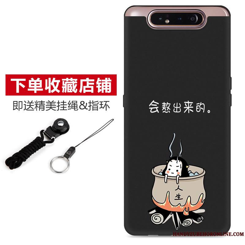 Samsung Galaxy A80 Coque Silicone Dessin Animé Charmant Délavé En Daim Étoile Fluide Doux Protection