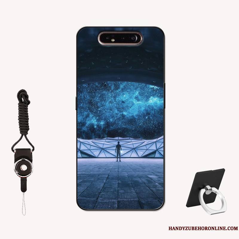 Samsung Galaxy A80 Coque Tout Compris Délavé En Daim Amoureux Étui Incassable Silicone Personnalisé