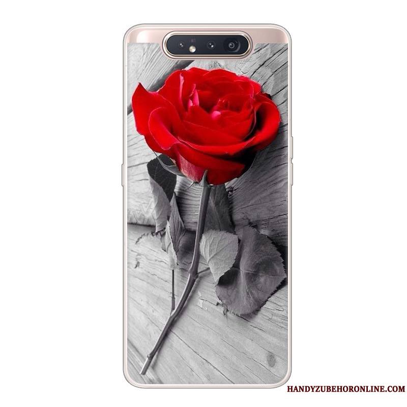 Samsung Galaxy A80 Incassable Créatif Étoile Protection Rose Étui Coque De Téléphone