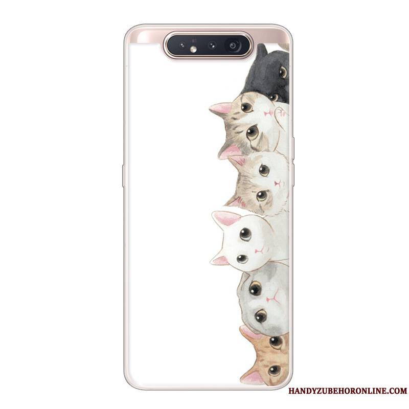 Samsung Galaxy A80 Incassable Créatif Étoile Protection Rose Étui Coque De Téléphone