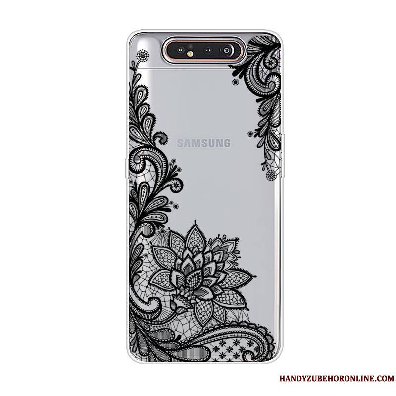 Samsung Galaxy A80 Protection Coque Dessin Animé Incassable Tout Compris Gris Tendance