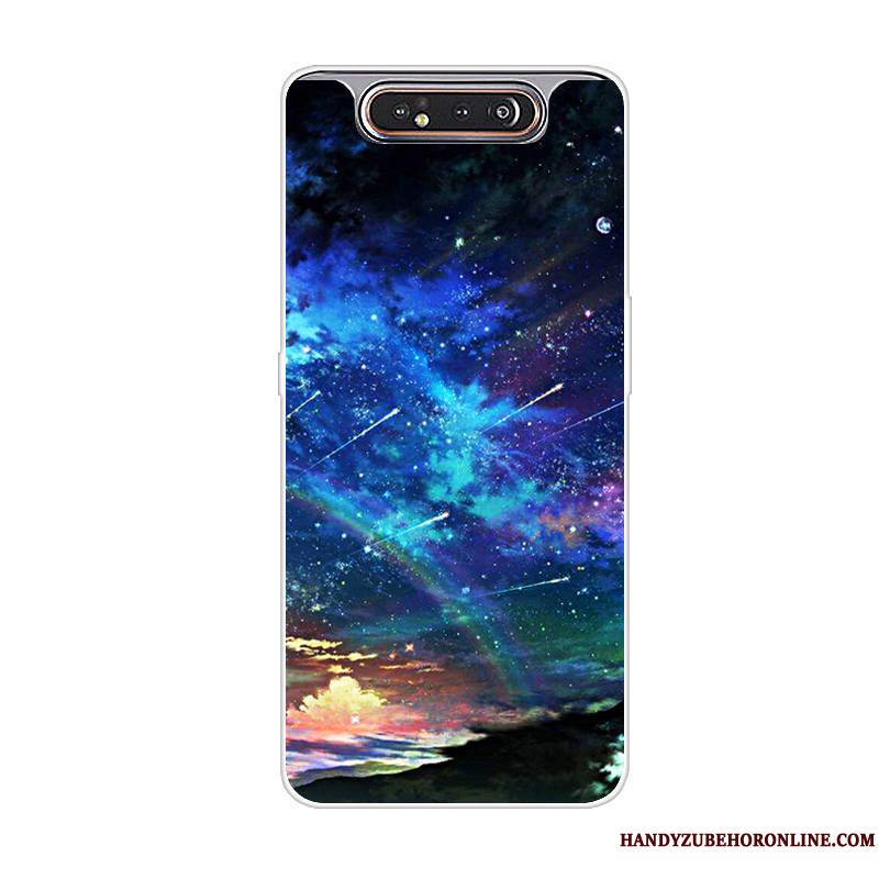 Samsung Galaxy A80 Protection Coque Dessin Animé Incassable Tout Compris Gris Tendance