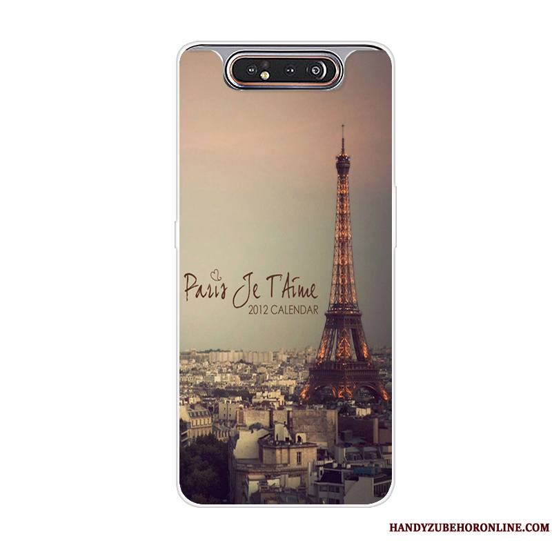 Samsung Galaxy A80 Protection Coque Dessin Animé Incassable Tout Compris Gris Tendance