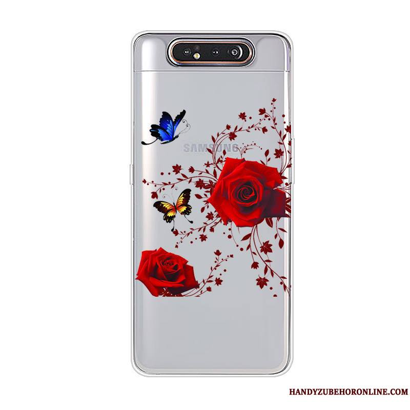 Samsung Galaxy A80 Protection Coque Dessin Animé Incassable Tout Compris Gris Tendance