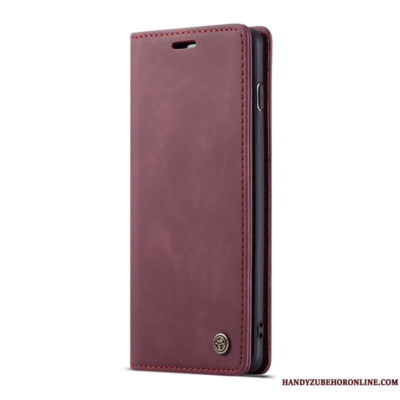 Samsung Galaxy A80 Vin Rouge Housse Étui Coque De Téléphone Étoile Portefeuille Protection