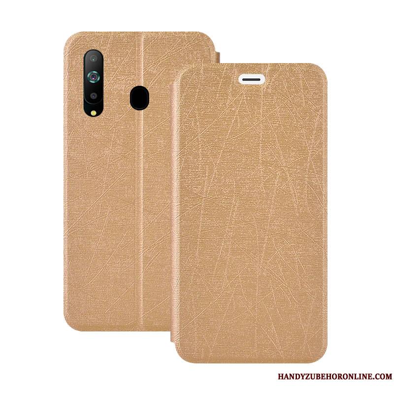 Samsung Galaxy A8s Blanc Étoile Housse Fluide Doux Protection Coque Boucle Magnétique