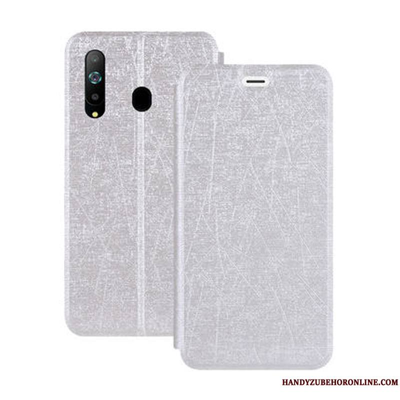 Samsung Galaxy A8s Blanc Étoile Housse Fluide Doux Protection Coque Boucle Magnétique