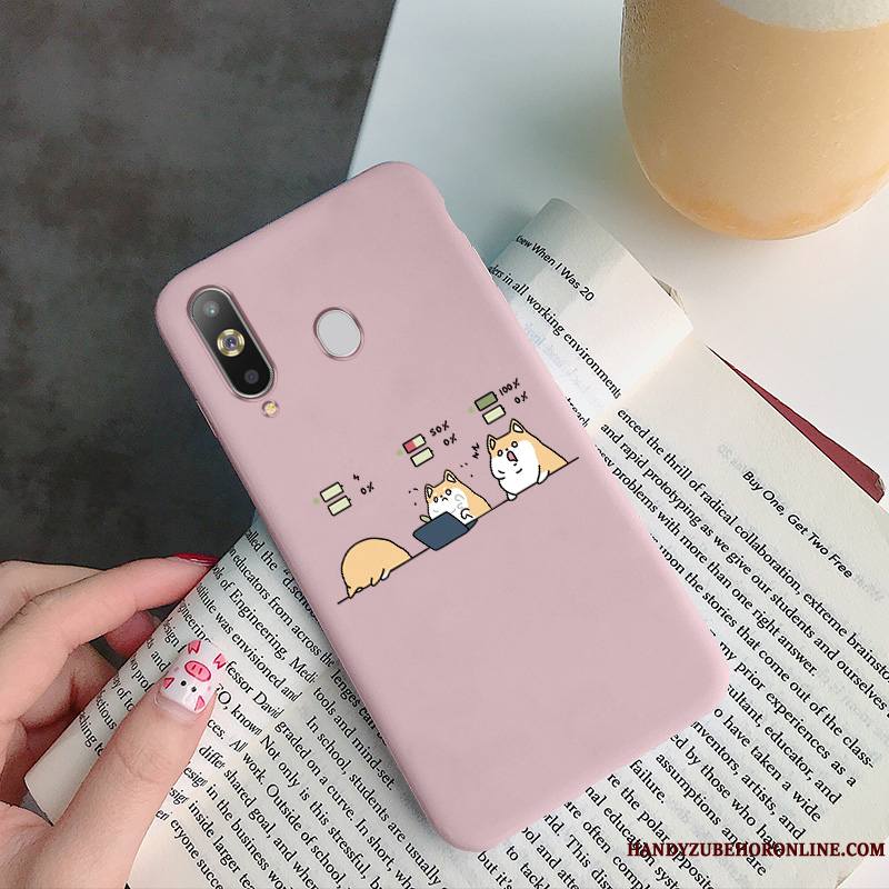 Samsung Galaxy A8s Coque Net Rouge Dessin Animé Charmant Mode Vert Fluide Doux Étui