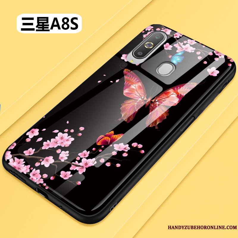 Samsung Galaxy A8s Fluide Doux Tout Compris Mode Protection Verre Fleur Coque De Téléphone