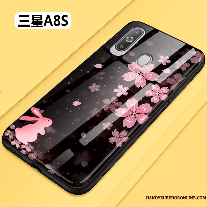 Samsung Galaxy A8s Fluide Doux Tout Compris Mode Protection Verre Fleur Coque De Téléphone