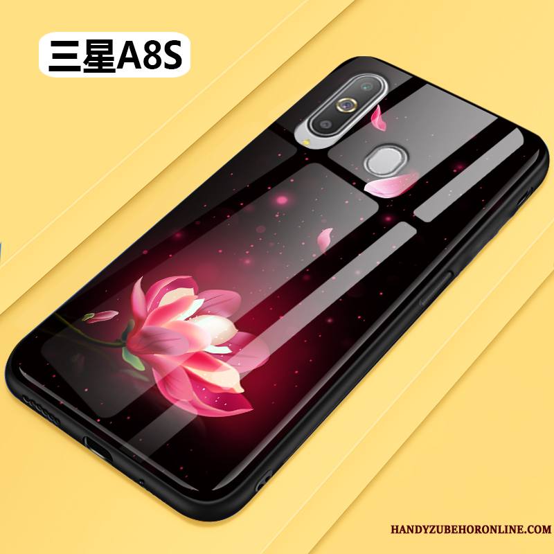 Samsung Galaxy A8s Fluide Doux Tout Compris Mode Protection Verre Fleur Coque De Téléphone