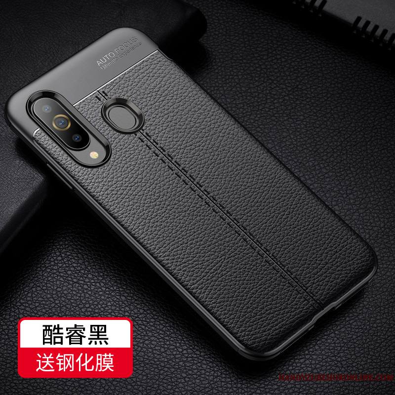 Samsung Galaxy A8s Incassable Étui Tout Compris Étui En Cuir Protection Coque Gris