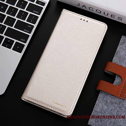 Samsung Galaxy A8s Étui En Cuir Étoile Protection Coque De Téléphone Housse Incassable Or