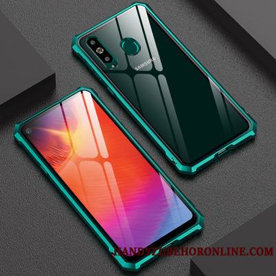 Samsung Galaxy A8s Étui Vert Coque De Téléphone Incassable Verre Protection Étoile