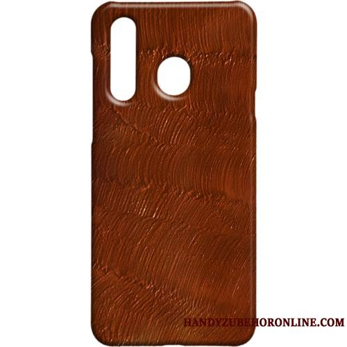 Samsung Galaxy A8s Étui Étoile Métal Vintage Coque Téléphone Portable Délavé En Daim