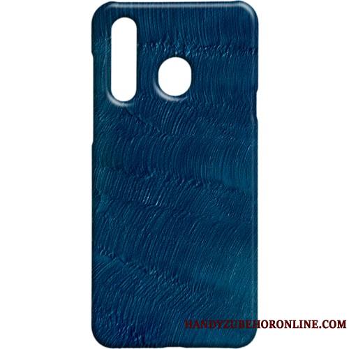 Samsung Galaxy A8s Étui Étoile Métal Vintage Coque Téléphone Portable Délavé En Daim