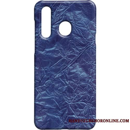 Samsung Galaxy A8s Étui Étoile Métal Vintage Coque Téléphone Portable Délavé En Daim