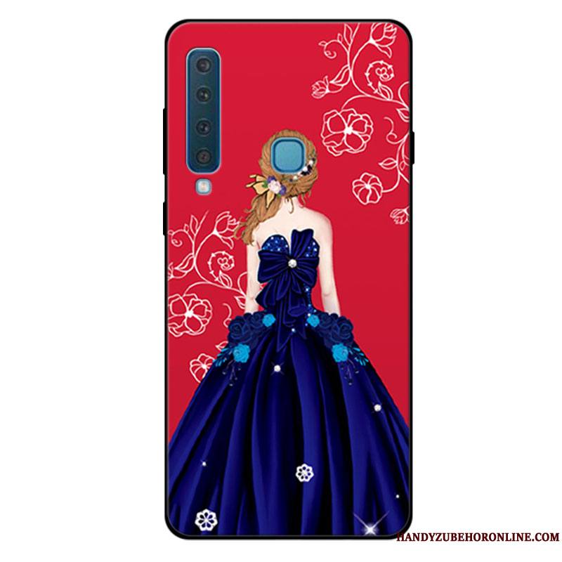 Samsung Galaxy A9 2018 Coque Incassable Personnalisé Bleu Frais Étoile Tout Compris Silicone