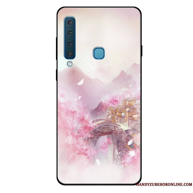 Samsung Galaxy A9 2018 Coque Incassable Personnalisé Bleu Frais Étoile Tout Compris Silicone