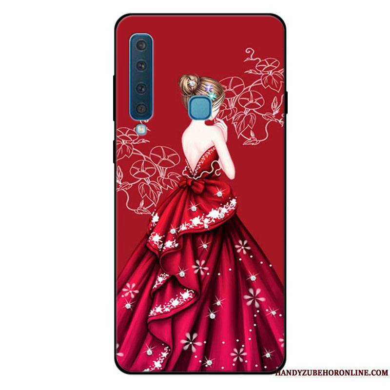 Samsung Galaxy A9 2018 Coque Incassable Personnalisé Bleu Frais Étoile Tout Compris Silicone