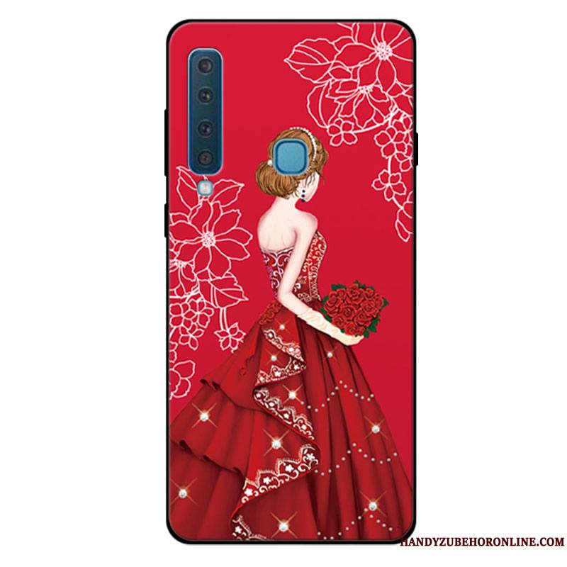 Samsung Galaxy A9 2018 Coque Incassable Personnalisé Bleu Frais Étoile Tout Compris Silicone