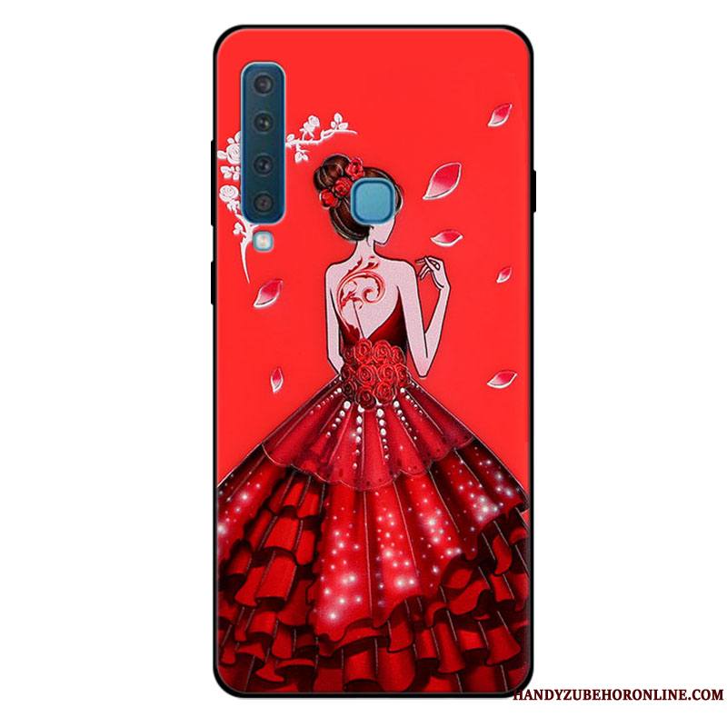 Samsung Galaxy A9 2018 Coque Incassable Personnalisé Bleu Frais Étoile Tout Compris Silicone