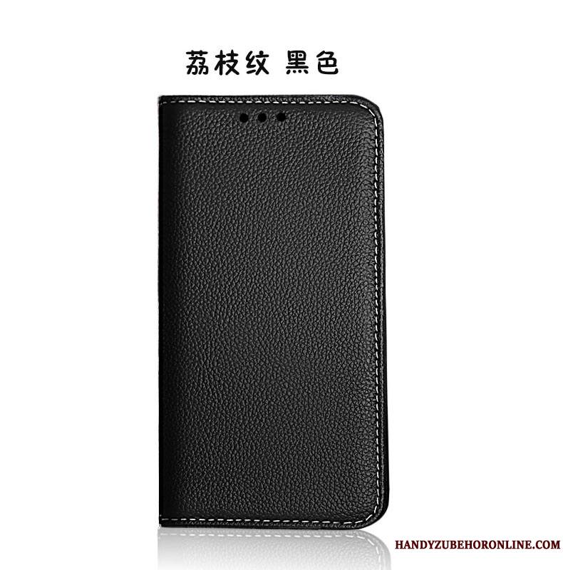 Samsung Galaxy A9 2018 Cuir Véritable Étui Téléphone Portable Coque En Silicone Étoile Noir Tout Compris
