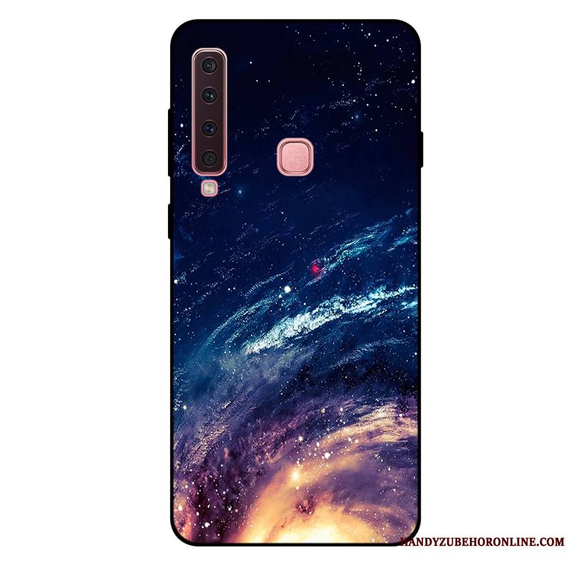 Samsung Galaxy A9 2018 Violet Protection Étoile Coque De Téléphone Étui Incassable Fluide Doux