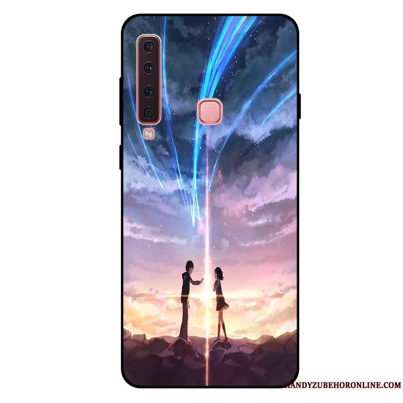 Samsung Galaxy A9 2018 Violet Protection Étoile Coque De Téléphone Étui Incassable Fluide Doux