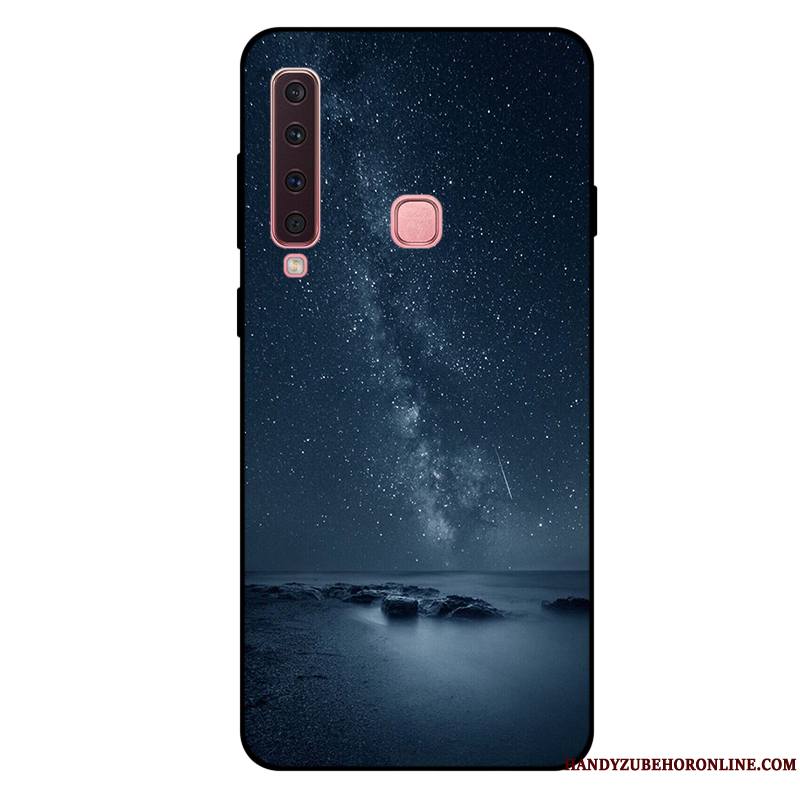 Samsung Galaxy A9 2018 Violet Protection Étoile Coque De Téléphone Étui Incassable Fluide Doux