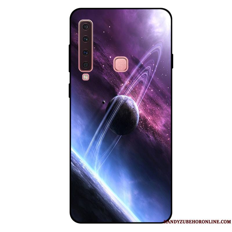 Samsung Galaxy A9 2018 Violet Protection Étoile Coque De Téléphone Étui Incassable Fluide Doux