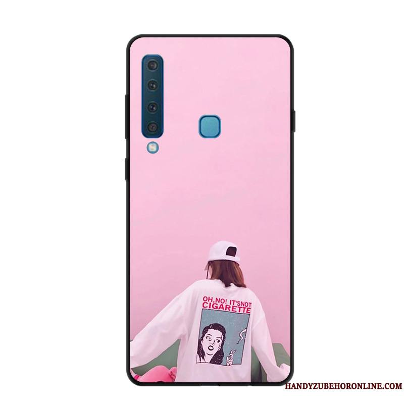 Samsung Galaxy A9 2018 Étui Marque De Tendance Incassable Coque De Téléphone Étoile Protection Délavé En Daim