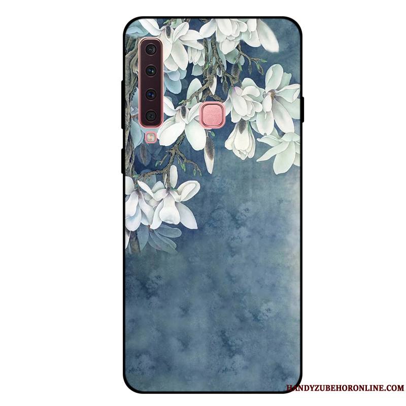 Samsung Galaxy A9 2018 Étui Rose Tout Compris Coque Fluide Doux Étoile Frais