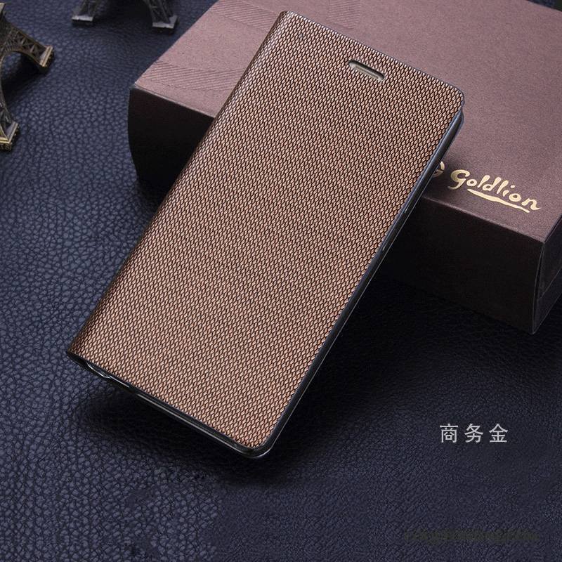 Samsung Galaxy A9 Coque Cuir Véritable Téléphone Portable Clamshell Protection Silicone Simple