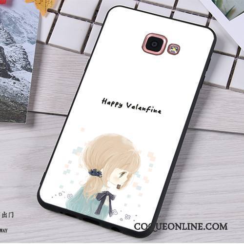 Samsung Galaxy A9 Dessin Animé Haute Incassable Étoile Coque De Téléphone Noir Étui