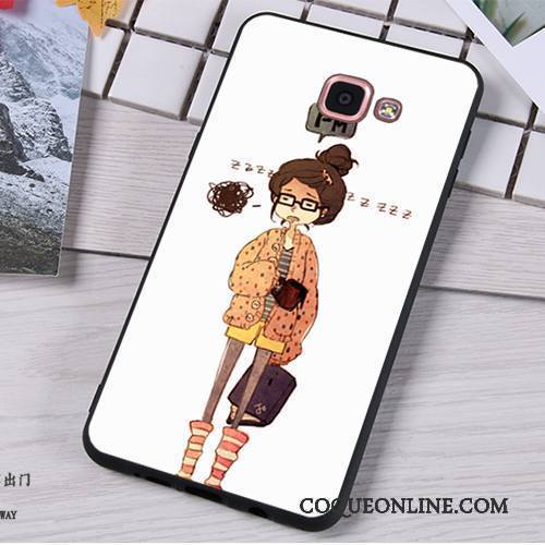 Samsung Galaxy A9 Dessin Animé Haute Incassable Étoile Coque De Téléphone Noir Étui