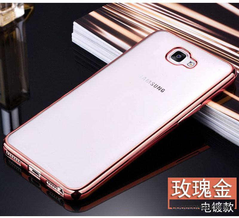 Samsung Galaxy A9 Protection Incassable Coque De Téléphone Or Rose Fluide Doux Étui Étoile