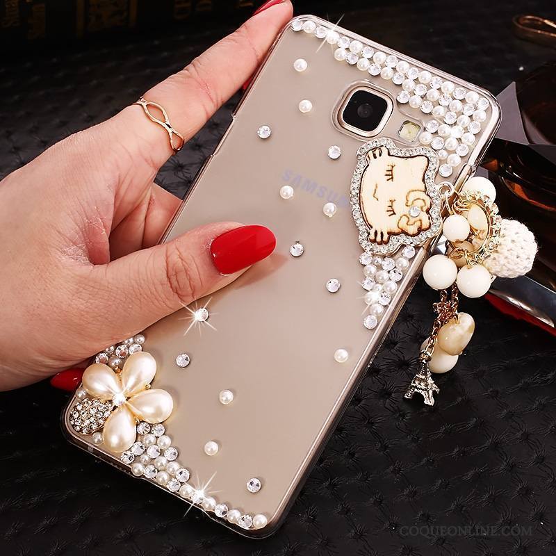 Samsung Galaxy A9 Strass Coque Transparent De Téléphone Étui Incruster Strass Protection