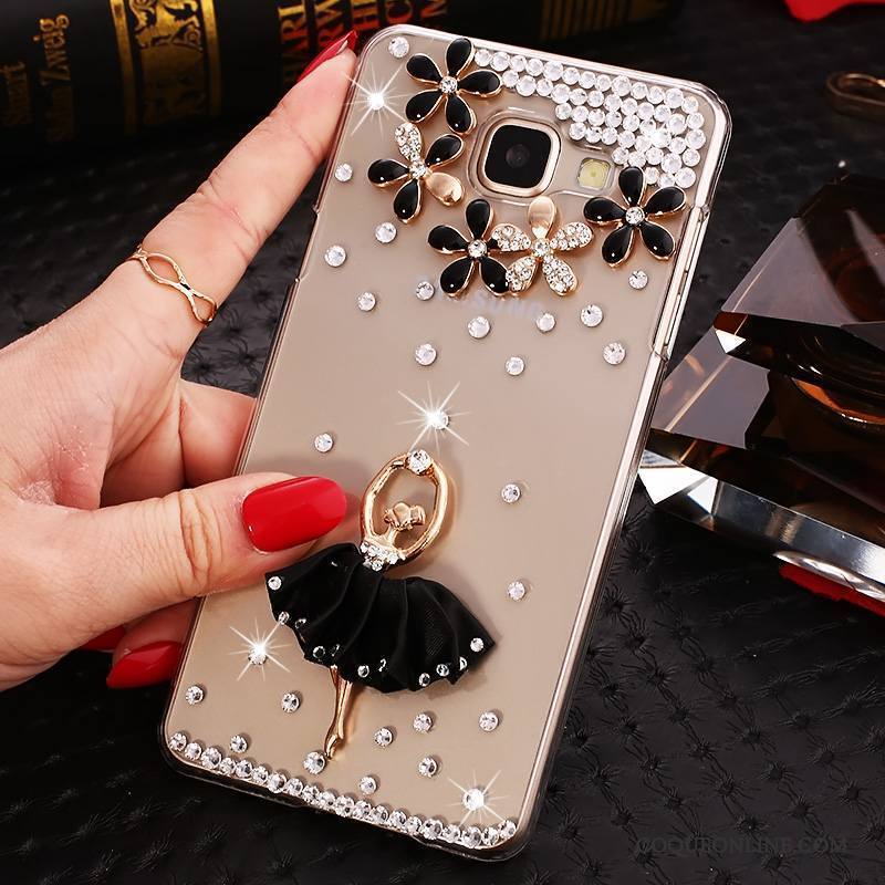 Samsung Galaxy A9 Strass Coque Transparent De Téléphone Étui Incruster Strass Protection